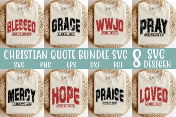 Christian Quote Bundle Svg for T-Shirt Designs