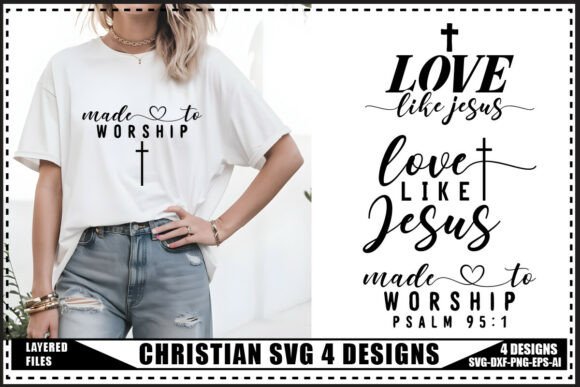Christian Svg 4 Designs for T-Shirt Designs