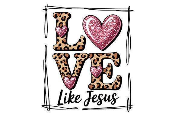 Christian Valentines PNG & Jesus PNG for T-Shirt Designs