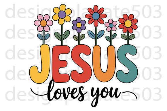 Jesus Loves You PNG: Christian T-Shirt Designs