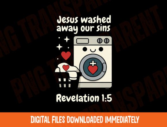 Jesus Washed Away Our Sins PNG
