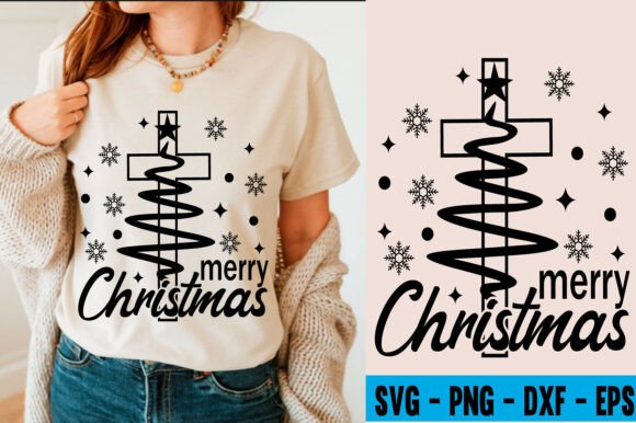 Trendy Christmas SVG PNG, Christian Svg for T-Shirt Designs